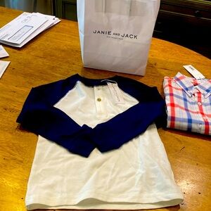 New Janie and Jack baseball looking shirt size 4